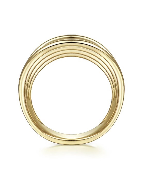 Gabriel & Co. Convex Fluted Ring